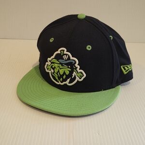 Men's New Era Navy Hillsboro Hops Authentic Collection 59FIFTY Fitted Hat Size 7